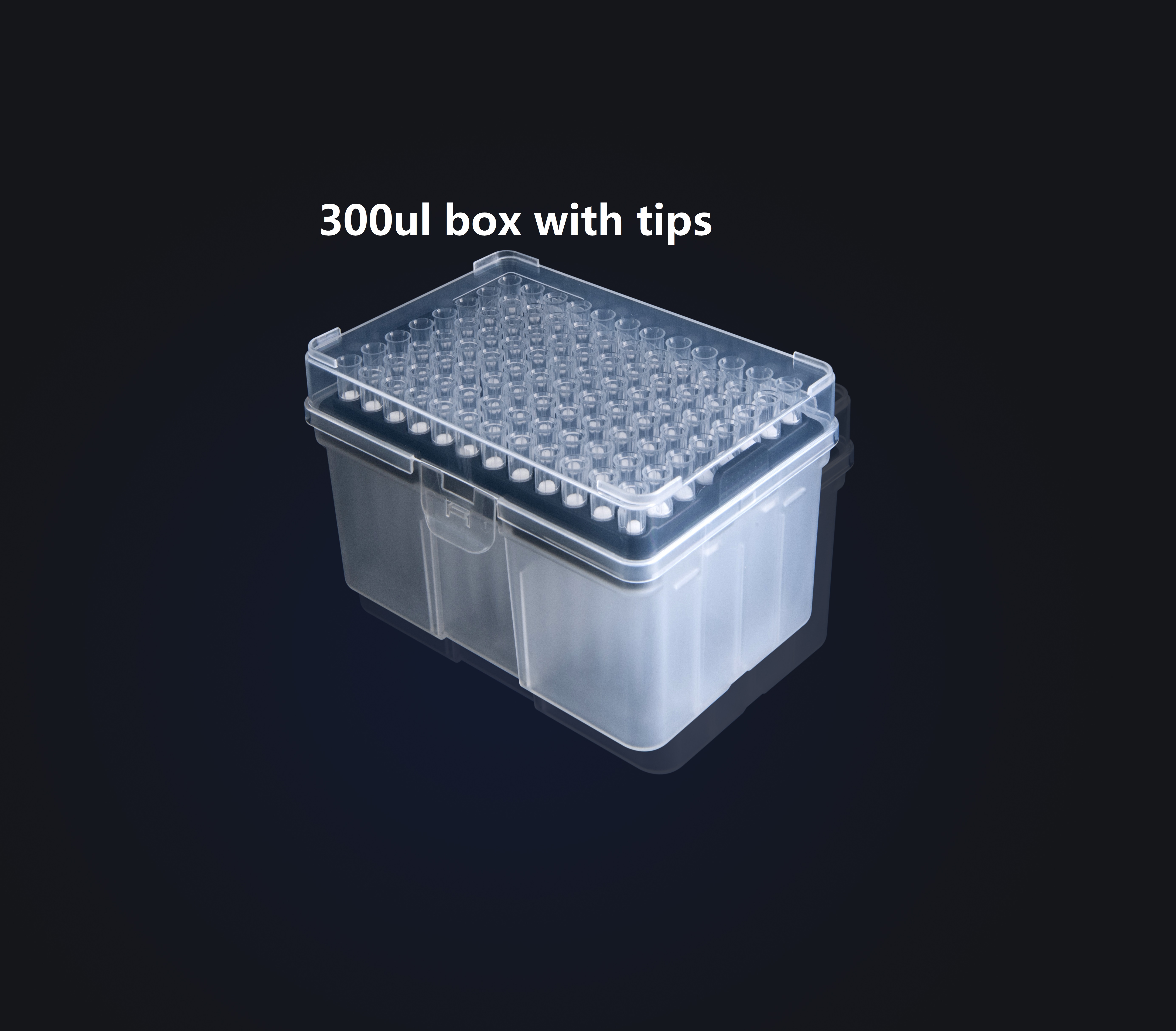 300ul tips with filter rack packing 